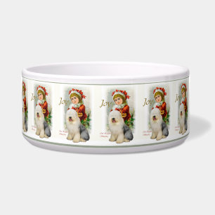 Old English Sheepdog Christmas Geschenke Napf