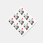 Old English Sheepdog Christmas Paper Napkin Serviette (Ecke)