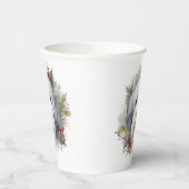 Old English Sheepdog Christmas Wreath Festivals Pappbecher (Links)