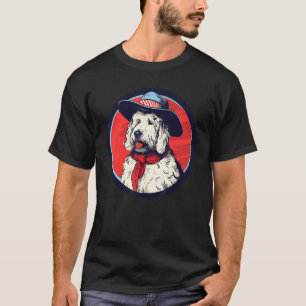 Old English Sheepdog Cowboy Lustiger Hund Wilder W T-Shirt