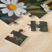 Old English Sheepdog-Daisy-Weide-Kunst Puzzle (Seite)