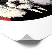 Old English Sheepdog Dog Businessman Poster (Ecke)