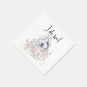 Old English Sheepdog Dog Wedding Cocktail Napkins Serviette (Ecke)