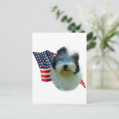 Old English Sheepdog Flag Postkarte (Stehend Vorderseite)