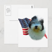 Old English Sheepdog Flag Postkarte (Vorne/Hinten)
