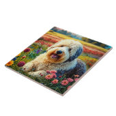 Old English Sheepdog Fliese (Seite)