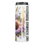 Old English Sheepdog floral Charm Thermosbecher (Rückseite)