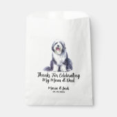 Old English Sheepdog Full Color Pet Wedding Geschenktütchen (Vorderseite)