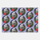Old English Sheepdog Geschenkpapier Set (Vorderseite)