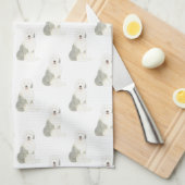 Old English Sheepdog Geschirrtuch (Viertel Falte)