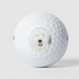 Old English Sheepdog Golfball