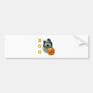 Old English Sheepdog Halloween Boo Autoaufkleber