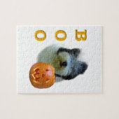 Old English Sheepdog Halloween Boo Puzzle (Horizontal)