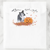 Old English Sheepdog Halloween Rechteckiger Aufkleber (Tasche)
