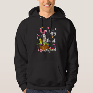 Old English Sheepdog Happy Ostertag farbiges Ei Hoodie