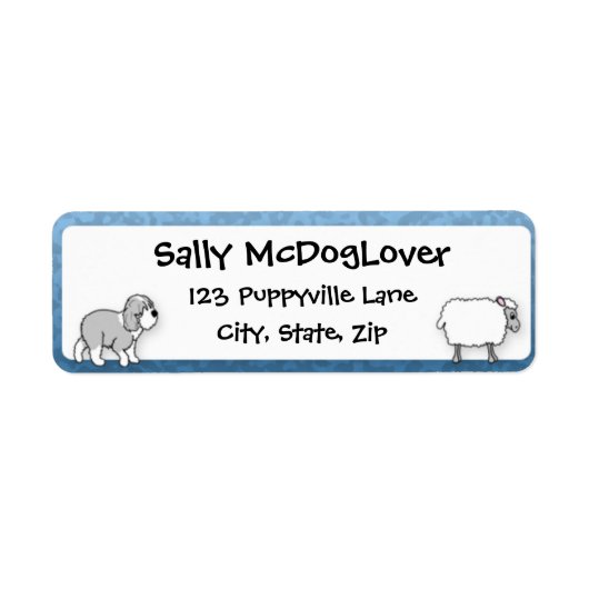 Old English Sheepdog Herding Sheep (Vorne)