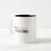 Old English Sheepdog (I Liebe) Tasse (Vorderseite Links)