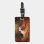 Old English Sheepdog im Herbst Leaves Fall Inspiri Gepäckanhänger (Vorderseite vertikal)