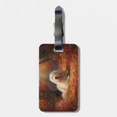 Old English Sheepdog im Herbst Leaves Fall Inspiri Gepäckanhänger (Rückseite vertikal)