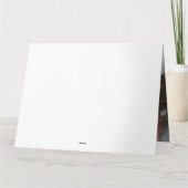 Old English Sheepdog in Snow Christmas Karte (Rückseite)