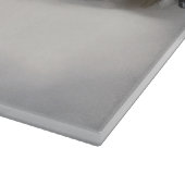 Old English Sheepdog in Snow Christmas Schneidebrett (Ecke)