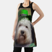 Old English Sheepdog in St. Patrick's Day Dress Schürze (InSitu)