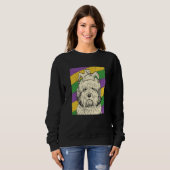 Old English Sheepdog Jester Mardi Gras Dog Mom or Sweatshirt (Vorne ganz)
