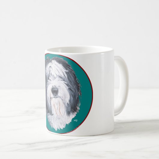 Old English Sheepdog Kaffeetasse (VorderseiteRechts)