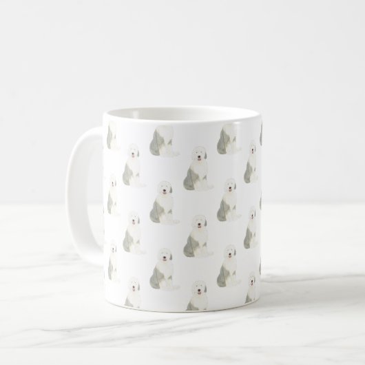 Old English Sheepdog Kaffeetasse (Vorderseite Links)