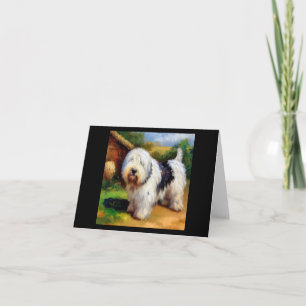 Old English Sheepdog Karte