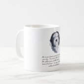 Old English Sheepdog Keepake - Männlich Kaffeetasse (Vorderseite Links)