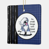 Old English Sheepdog Keramikornament (Links)