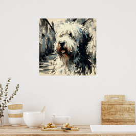 Old English Sheepdog Kunstposter Poster