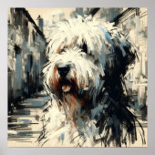 Old English Sheepdog Kunstposter Poster (Vorne)