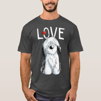 Old English Sheepdog Liebe I Dog T-Shirt Bobtail G