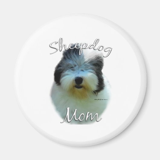 Old English Sheepdog Mama 2 Magnet (Vorne)