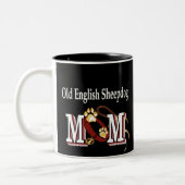 Old English Sheepdog Mama Tasse (Links)