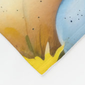 Old English Sheepdog mit Ostereiern Urlaub Fleecedecke (Ecke)