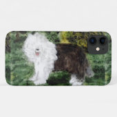Old English Sheepdog Painting Niedlich Dog Case-Mate iPhone Hülle (Rückseite (Horizontal))
