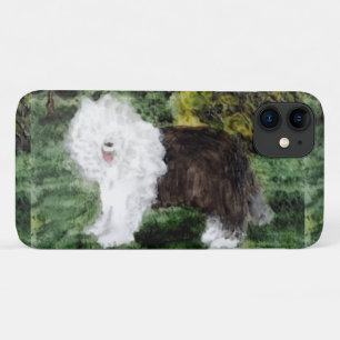 Old English Sheepdog Painting Niedlich Dog iPhone 11 Hülle