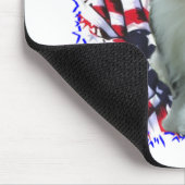 Old English Sheepdog Patriot Mousepad (Ecke)
