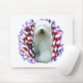 Old English Sheepdog Patriot Mousepad (Mit Mouse)
