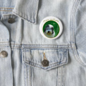 Old English Sheepdog Peace Button (Beispiel)