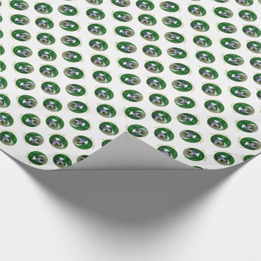 Old English Sheepdog Peace Geschenkpapier (Ecke)