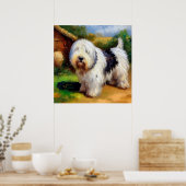 Old English Sheepdog Poster (Küche)