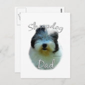 Old English Sheepdog Postkarte (Vorne/Hinten)