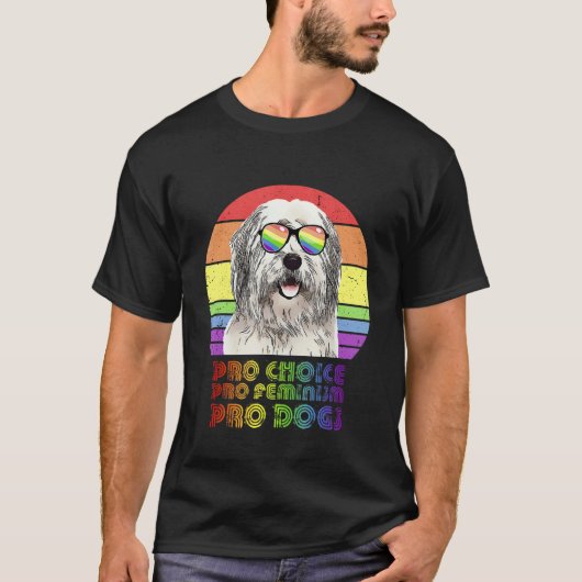 Old English Sheepdog Pro Choice Pro Feminism Pro D T-Shirt (Vorderseite)