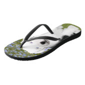 Old English Sheepdog Puppy Painting - Dog Art Badesandalen (Schrägansicht)