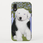 Old English Sheepdog Puppy Painting - Dog Art Case-Mate iPhone Hülle (Rückseite)