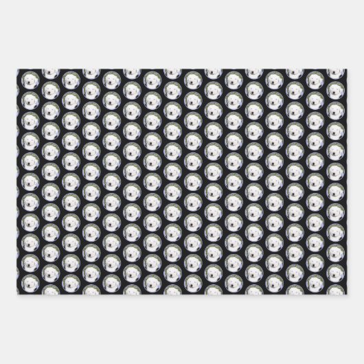 Old English Sheepdog Puppy Painting - Dog Art Geschenkpapier Set (Vorderseite 3)